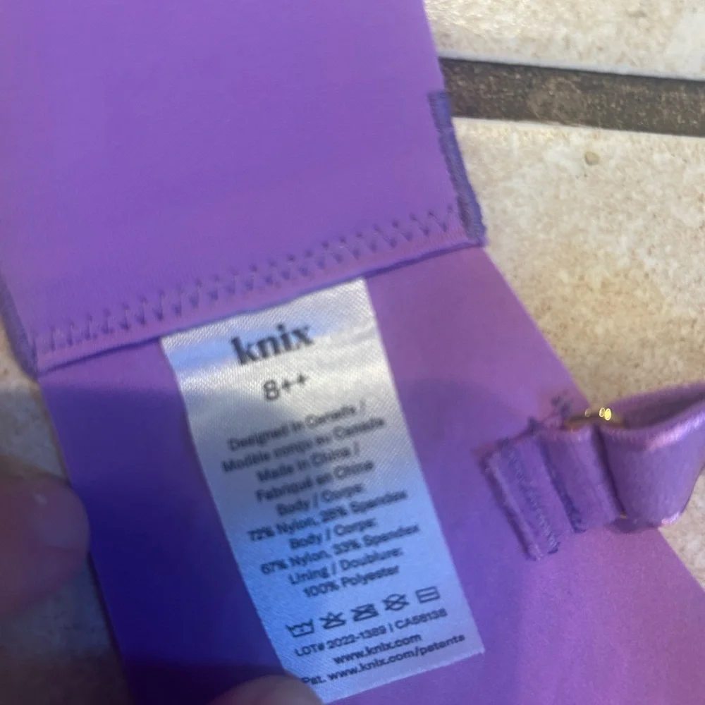 Knix Purple Floral Bra - Picture 6 of 8